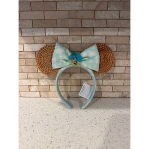 Disney Parks Minnie Mouse Tropical Summer Rattan‎ Ear Headband - Adult